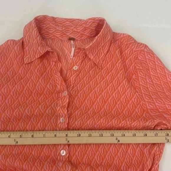 Free People Rillo Shirt Dress Wrap Skirt Bottom - Long Sleeve - Picture 8 of 13